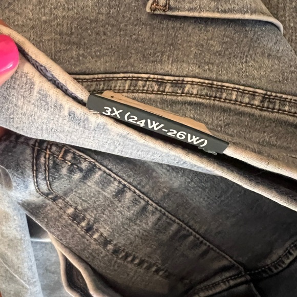 TERRA & SKY Plus Size High Rise Stretch Skinny Jeans Pull On Style Light Wash - Picture 7 of 7